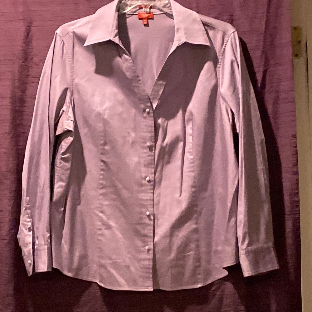 Talbots Stretch Cotton Sateen Blouse